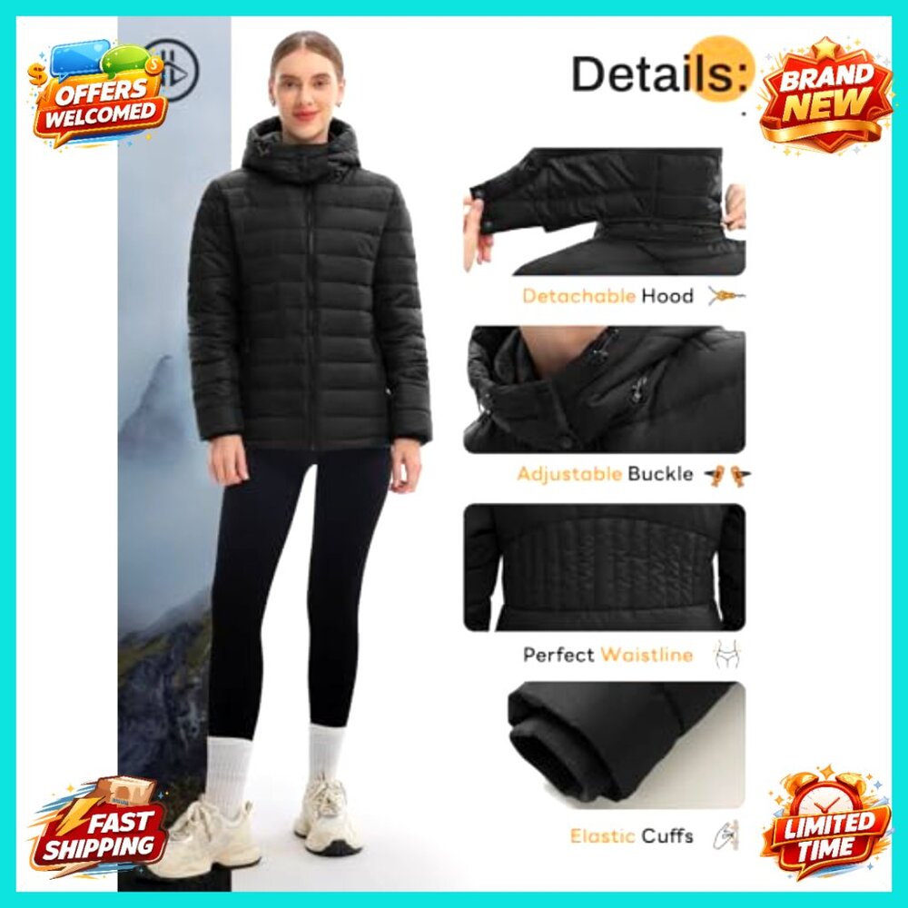 Lightweight Packable Puffer Jacket Waterproof Qui… - image 6